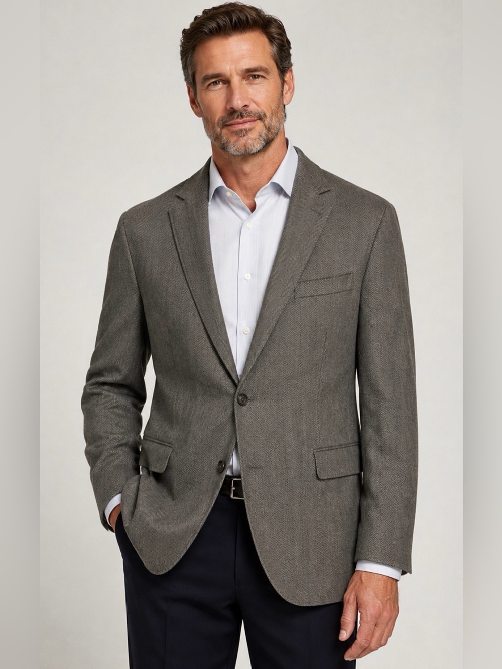 Joseph Abboud XXL Gray Herringbone Blazer Sport Coat NWT
